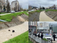 DRAMA U TUZLI: Dvojica policajaca i još jedna osoba upali u nabujalu rijeku, traje akcija spašavanja...