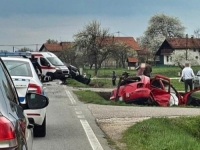 TEŠKA SAOBRAĆAJNA NESREĆA KOD UGLJEVIKA: Dvije osobe prevezene u bolnicu