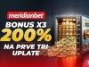 ZGRABI UBRZANJE: U Meridianu te čeka čak 200% bonusa