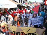 'SB' PATROLA: Protestna šetnja za narod Palestine u Sarajevu (FOTO)