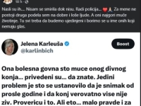 KARLEUŠA ZGROŽENA SCENAMA IZ BOSANSKOG NOVOG: 'Provjerit ću da li je konj još živ!... '