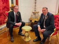 VEČERAJTE MENE NE ČEKAJTE: Dodik na večeri s Putinom, sastao se s Vučićem (FOTO)