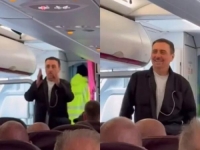 PJEVAČ DRAGAN KOJIĆ NASMIJAVAO PUTNIKE U AVIONU: 'Kapetan Keba sprovodi putnike na letu za Beograd'