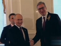 'DUGO TE NIJE BILO, ĆACI'; PUTIN DOČEKAO VUČIĆA JEDNOM REČENICOM: 'Stigao si' (VIDEO)