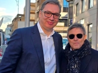 VUČIĆ SE SLIKAO SA SELEKTOROM FUDBALSKE REPREZENTACIJE: 'Hvala Piksiju i mnogim legendama Niša'