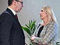 ŽELJKA CVIJANOVIĆ I ALEKSANDAR VUČIĆ U TIRANI: 'Važno je da smo uvijek zajedno...'