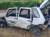 VJEROVALI ILI NE: U ovom autu vozilo se više od osam mladih ljudi, udarilo u suhozid i prevrnulo se na bok