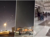 EKSPLOZIJE ODJEKUJU, A ONDA KREĆE STAMPEDO - POGLEDAJTE TRENUTKE PANIKE U DOHI: Ostaci raketa padali po ulici, ljudi trče i vrište! (VIDEO)