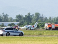 'PRILIKOM ZAUSTAVLJANJA...': Vlasnik aviona koji je proklizao na zagrebačkom aerodromu objasnio šta je dovelo do incidenta
