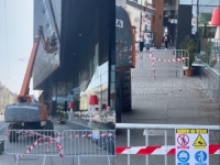 INCIDENT U CENTRU SARAJEVA: Ponovo puklo staklo na zgradi SCC-a (VIDEO)