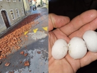 POSLJEDICE OLUJE U SLOVENIJI: Grad razbijao krovove i automobile, vjetar rušio stabla