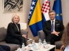 ZAGREBAČKA DRUŽENJA: Borjana Krišto prije svečanosti na mimohodu, razgovarala s Plenkovićem...