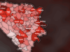 INTERNETOM SE ŠIRI MAPA KOJA JE ŠOKIRALA BOSNU I REGION: Tamnocrvena boja označava pravu strahotu