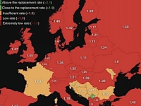 PORAZNE BROJKE: Musk podijelio kartu fertiliteta u Evropi - samo se Kosovo zeleni...