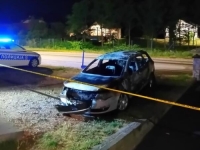 U DOBOJSKOM NASELJU GRAPSKA: Zapaljen automobil Amira Hurtića, zastupnika u NSRS-u