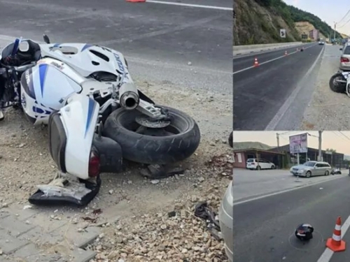 STRAVIČNA SAOBRAĆAJNA NESREĆA: Neregistrovan motor prevozio troje ljudi pa izazvao saobraćajku, svi povrijeđeni