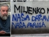 NA ZGRADI GDJE STANUJE MILJENKO JERGOVIĆ OSVANUO PRIJETEĆI GRAFIT: 'Naša država, naša pravila'