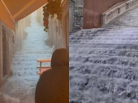 APOKALIPTIČNE SCENE U DUBROVNIKU: Bujica vode nosila sve pred sobom, Stari grad gotovo potopljen (VIDEO)