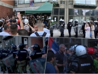 DRAMATIČNO U NOVOM SADU: Dekan Filozofskog fakulteta pustio policiju u zgradu, stigla i Žandarmerija (VIDEO)