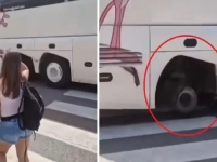 ŠOKANTAN SNIMAK: Djecu vozili na ekskurziju u autobusu kojem je otpao točak, roditelji ogorčeni