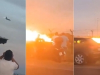 STRAVIČNI PRIZORI NA AEROMITINGU: Srušio se borbeni lovac F-16, pilot nije imao nikakve šanse (VIDEO)