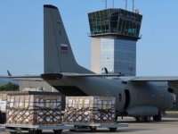 POMOĆ CIVILNOM STANOVNIŠTVU GAZE: Slovenska vojska je početkom sedmice transportnim vojnim avionom...