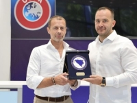 PRVI ČOVJEK UEFA-e NA SASTANKU U FS BiH: Zeljković i Čeferin o razvoju fudbala u BiH i regionu
