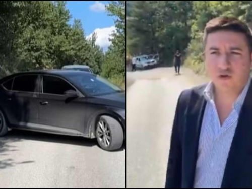 DRAMA U CRNOJ GORI: Proruski političar blokirao put, želi zaustaviti uklanjanje spomenika ratnom zločincu (VIDEO)