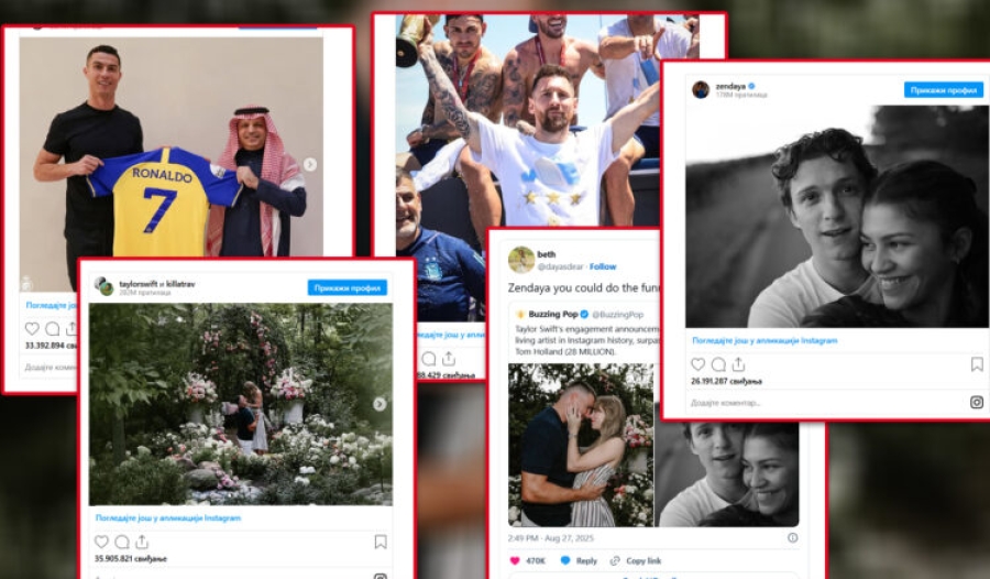 TOP DESET OBJAVA SA NAJVIŠE LAJKOVA NA INSTAGRAMU: Među njima je i legendarno jaje