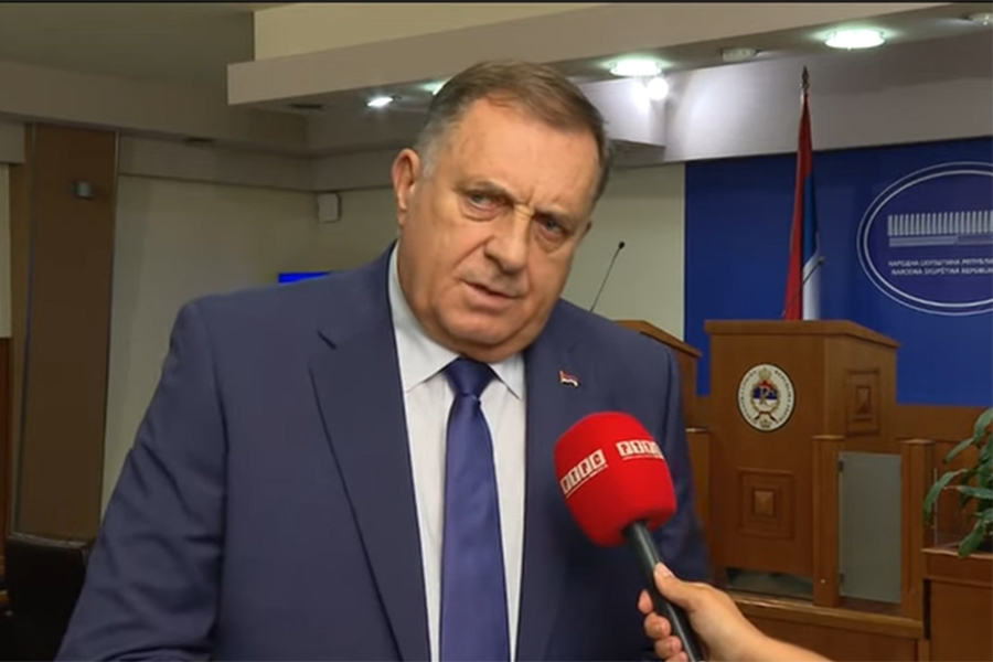 NERVOZNI DODIK STAO PRED KAMERE: 'Ako izađu na izbore to znači da su poslušnici Sarajeva i Schmidta...'