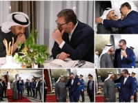 NE SKIDA OSMIJEH SA LICA: Vučić oduševljen dolaskom šeika Mohameda, biće gost na vojnoj paradi