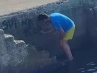 U DALMACIJI UZ MORE OSVANUO GRAFIT 'SVI NA GRBAVICU': Autor je čovjek koji je posebno vezan za Želju