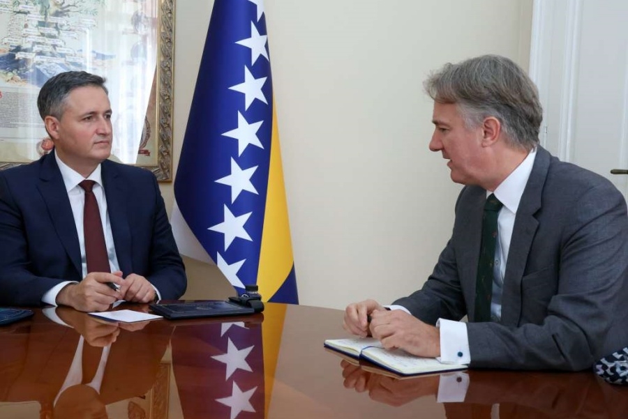 BEĆIROVIĆ RAZGOVARAO S BRITANSKIM AMBASADOROM: Reilly potvrdio snažnu posvećenost UK očuvanju stabilnosti i napretka Bosne i Hercegovine