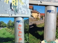 PREKREČENI GRAFITI SA LIKOM RATKA MLADIĆA U ZVORNIKU: ''Ima čestitih građana koji to uklanjaju''