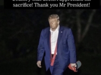 HVALITE ME USTA MOJA: Trump objavio fotografiju na kojoj zahvaljuje sam sebi