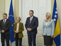 PREDSJEDNICA EK U SARAJEVU: Ursula von der Leyen na sastanku s članovima Predsjedništva BiH