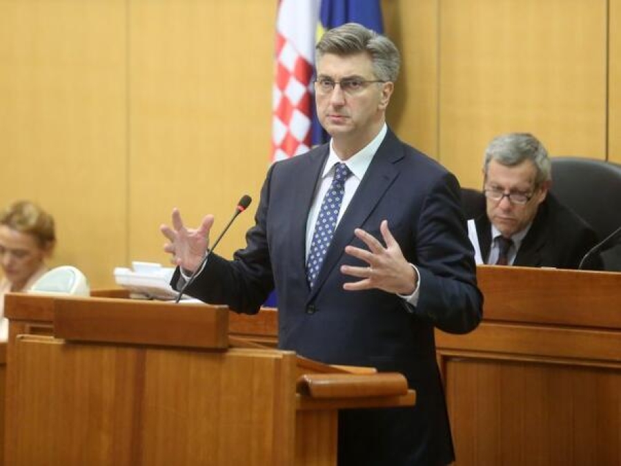 BURNO U HRVATSKOM SABORU: Plenković tvrdi da njegova Vlada ne koketira s ustaštvom