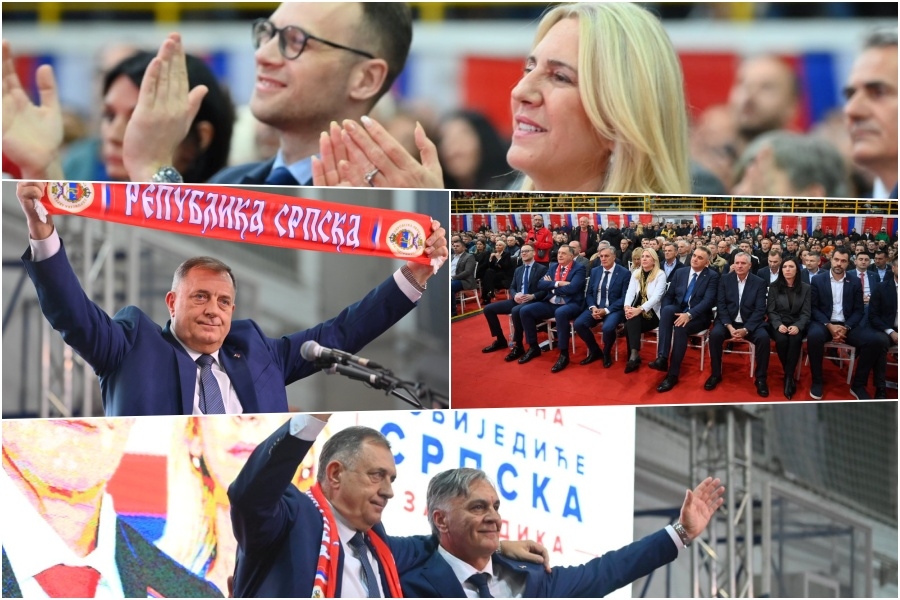 POGLEDI SU GOVORILI VIŠE OD RIJEČI: Utučeni Milorad Dodik izašao pred simpatizere stranke u Bijeljini, nije mu bilo ni do čega...