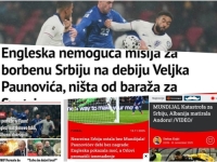 'TOTALNI SUNOVRAT, ALBANIJA PONOVO KOBNA...': Pogledajte naslovnice srbijanskih medija nakon bolnog poraza na Wembleyu...
