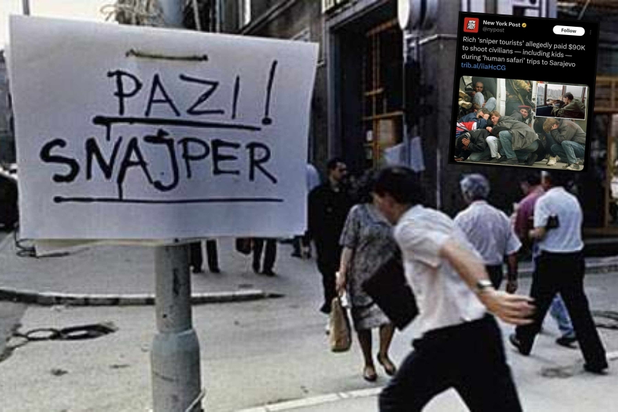 AMERIČKI MEDIJI O 'TURISTIMA-SNAJPERISTIMA': Evropski bogataši plaćali da ubijaju djecu u Sarajevu!