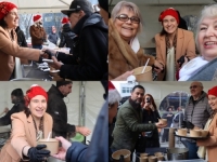 BENJAMINA KARIĆ U SVOM ELEMENTU: Novogodišnje druženje zvaničnika Općine Novo Sarajevo sa građanima uz degustaciju toplih jela (FOTO)