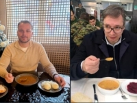 BLIJEDA ĆACI KOPIJA: Stanivuković jede grah i luk kao Vučić, isto obučen, a ne skriva namjeru da preuzme od njega moć i funkcije...