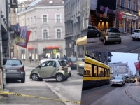 DETALJI NESREĆE U CENTRU SARAJEVA: Smartom udarila u tri vozila, pokosila i stariju ženu
