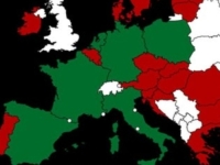 ŠIRI SE NOVA KARTA EVROPE: Bosnu stavili u bijelo, Hrvatsku u crveno, a evo šta označava