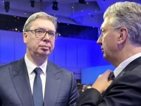 ZABRINUTO LICE VUČIĆA: Evo o čemu je razgovarao sa hrvatskim premijerom