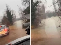 NEVOLJE S VREMENOM I NA JUGU BiH: Rijeka Buna poplavila put između Blagaja i Bune (VIDEO)