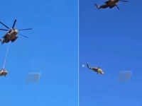 DRAMATIČAN INCIDENT USRED LETA: Izraelskoj vojsci otpao Black Hawk s užeta, snimak kruži mrežama (VIDEO)