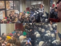 BURNO U NOVOM SADU: Policija primijenila silu na fakultetu, studenti izbačeni (VIDEO)