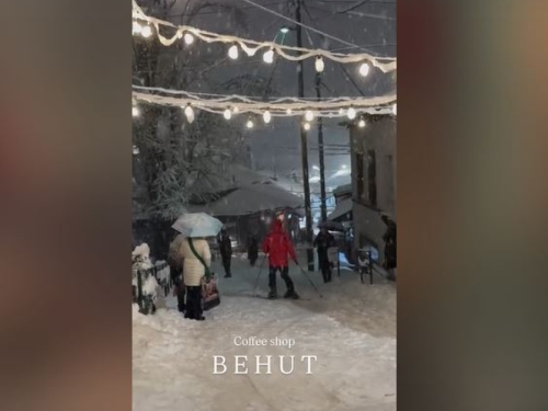 SNIMAK MLADOG SARAJLIJE POSTAO VIRALAN: Na skijama se spustio niz Kovače i uzeo kafu (VIDEO)