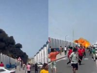 DRAMATIČAN SNIMAK SE ŠIRI DRUŠTVENIM MREŽAMA: Projektil pao na ulicu, ljudi u panici bježe...